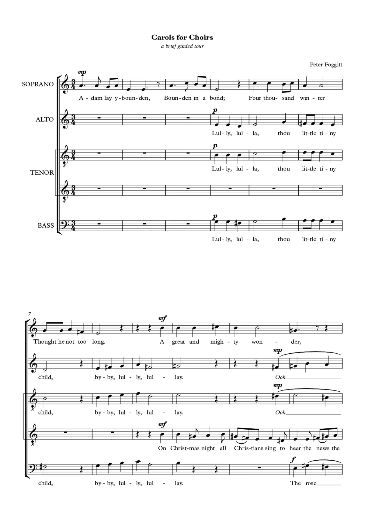 Carols for Choirs - Page 1
