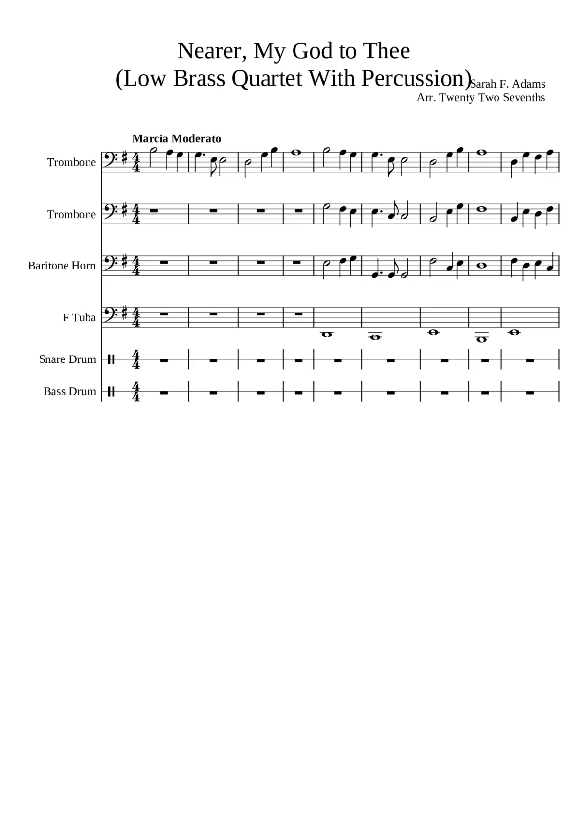 nearer my god to thee - Page 1