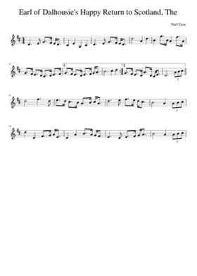 The Earl of Dalhousie's Happy Return to Scotland