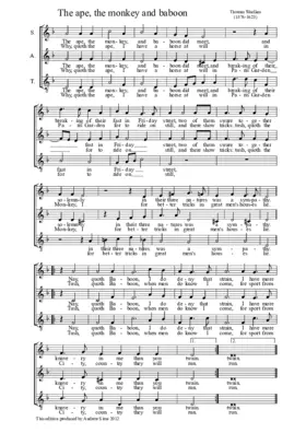 The ape, the monkey and baboon