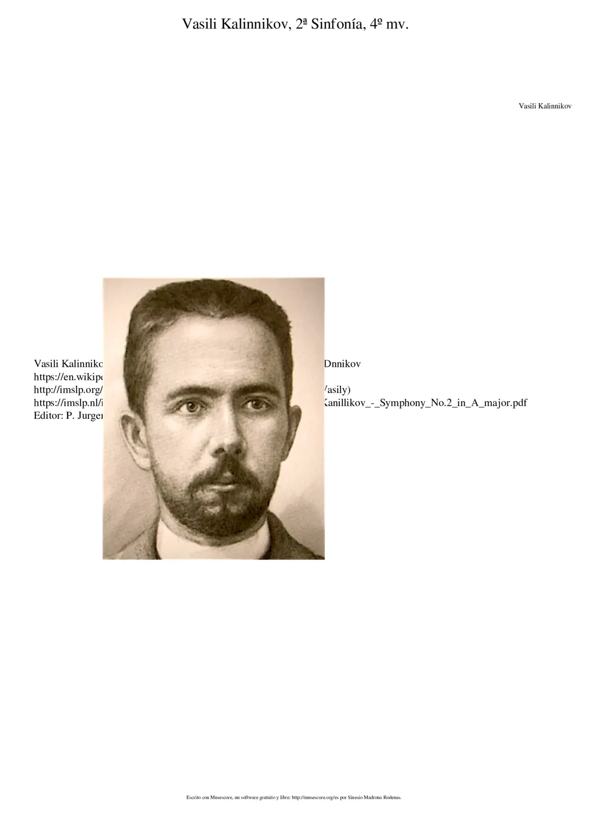 Sinfonía nº 2 4º. Mv. - Page 1
