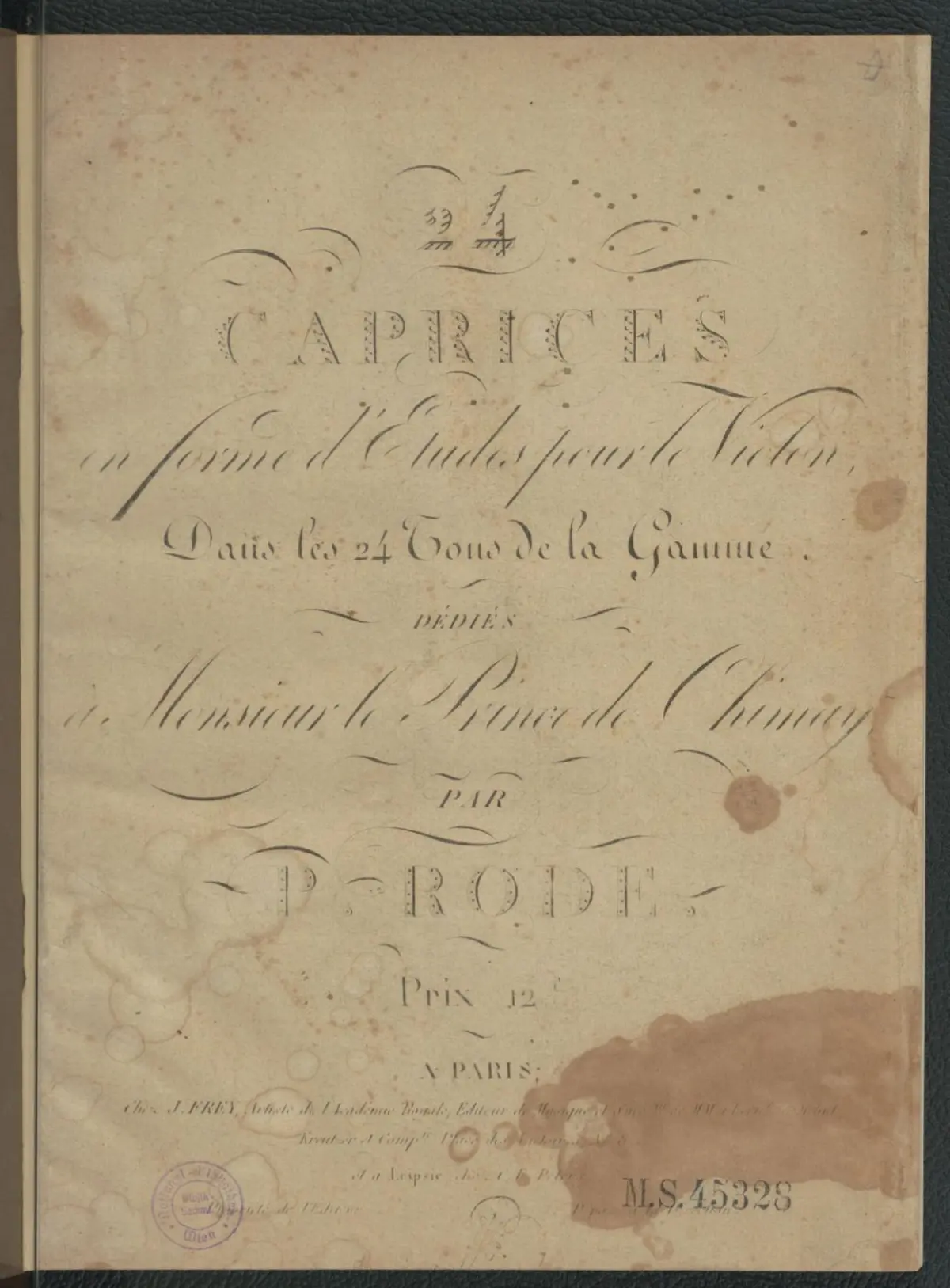 24 Caprices for Violin - Page 1