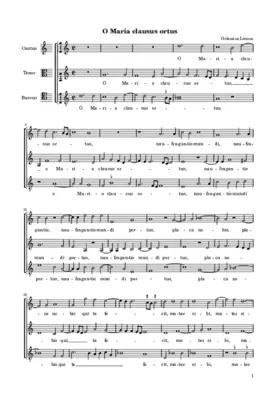 O Maria clausus hortus