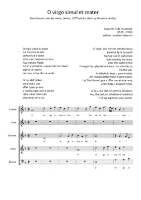 O virgo simul et mater