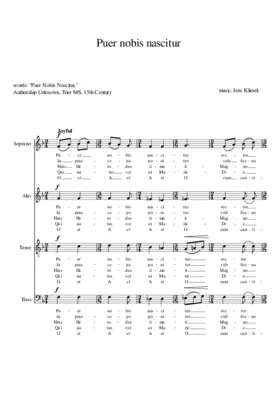 Puer nobis nascitur
