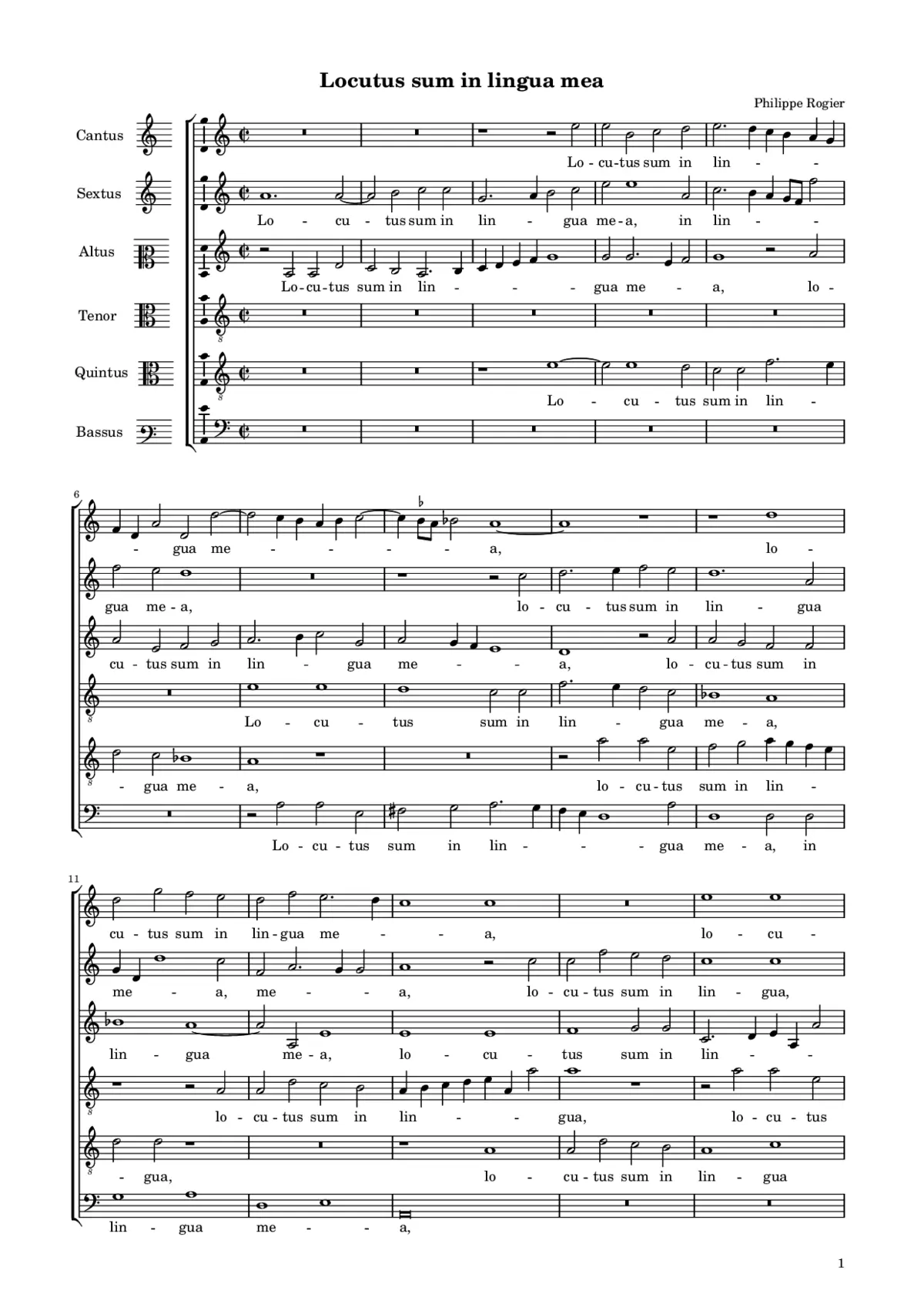 Locutus sum in lingua mea - Page 1