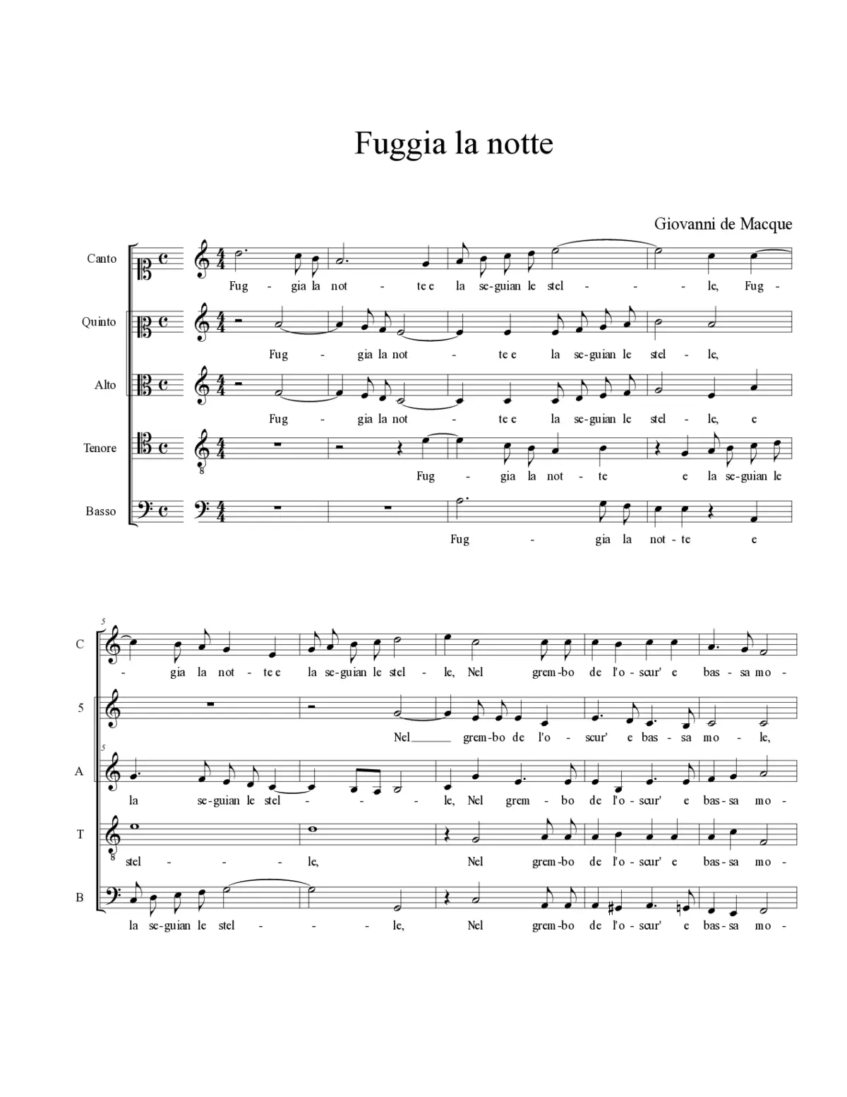 Fuggia la notte - Page 1