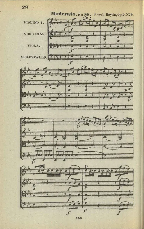 String Quartet in E-flat major - Page 1