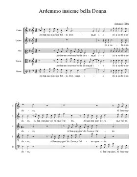 Ardemmo insieme bella Donna
