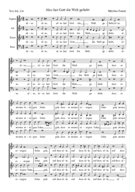 Also hat Gott die Welt geliebt