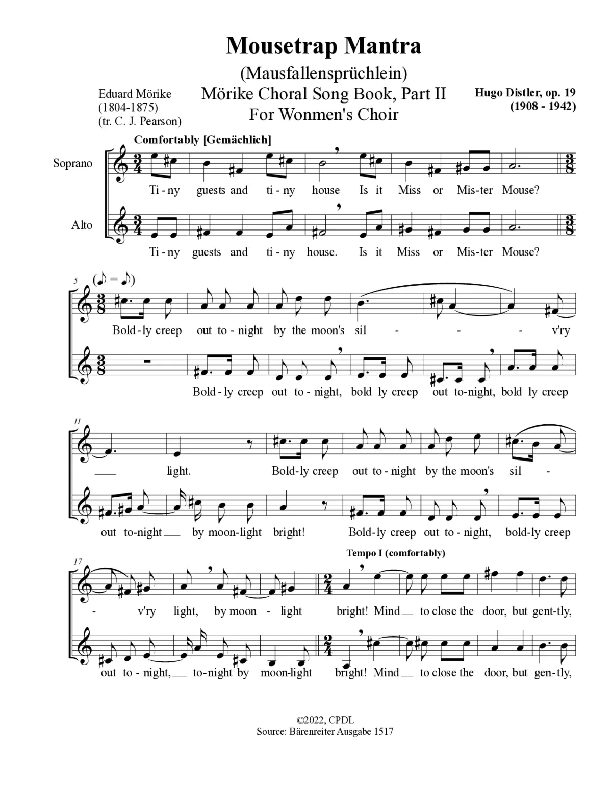 Mausfallensprüchlein - Page 1