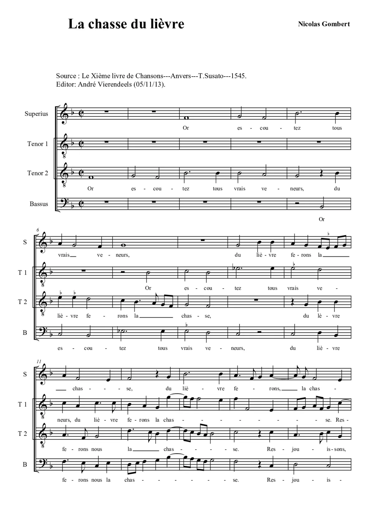 La chasse du lièvre - Page 1
