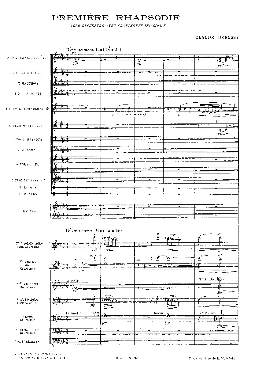 Première rapsodie - Page 1