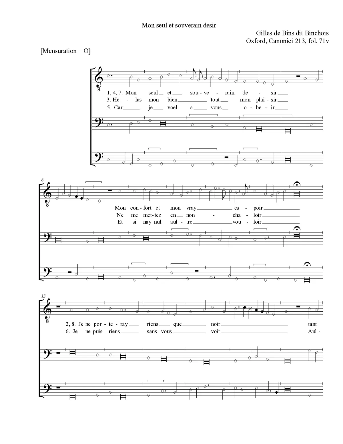 Mon seul et souverain desir - Page 1