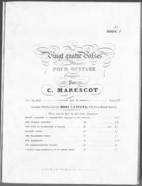 Vingt-quatre Valses pour Guitare