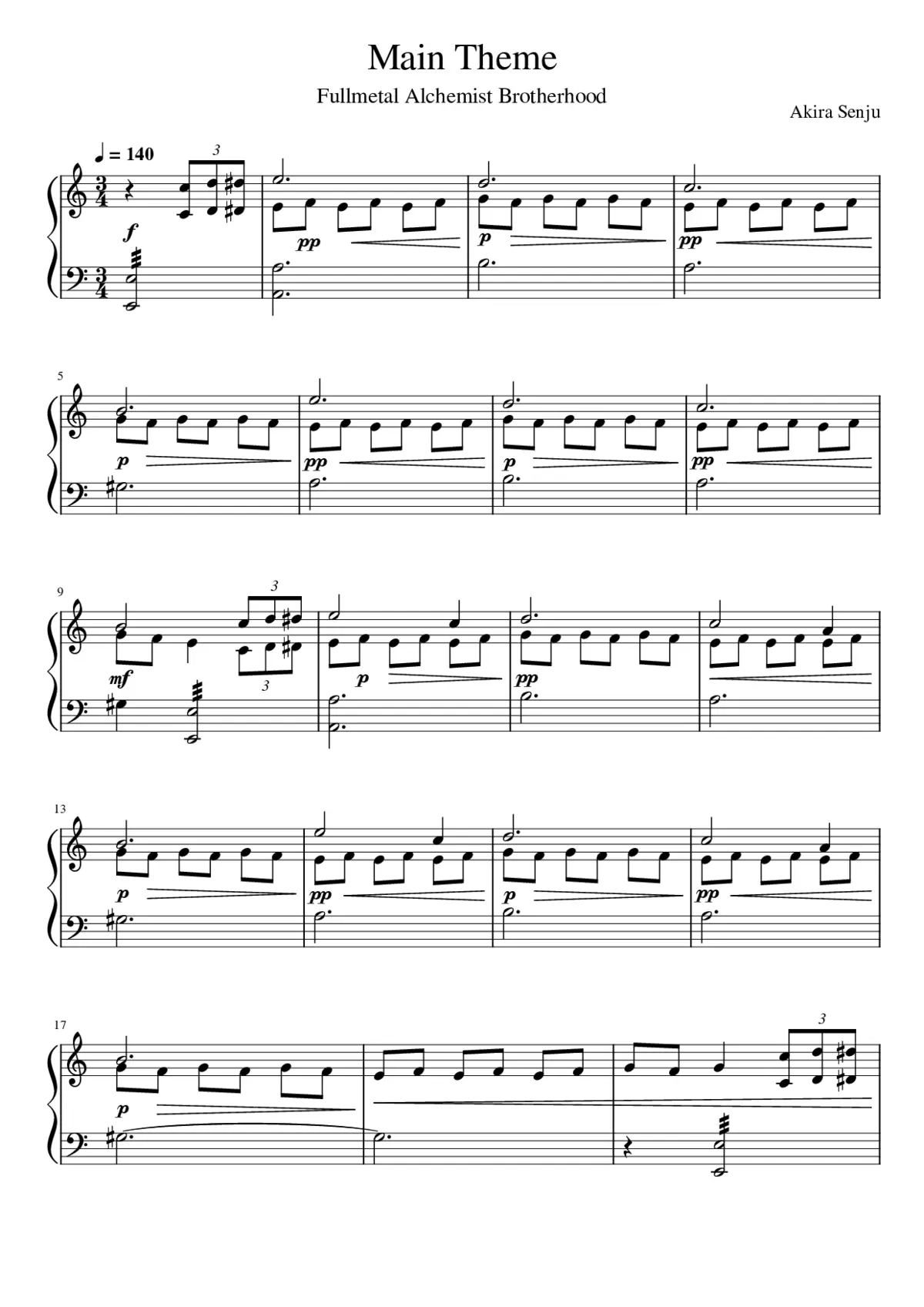 Main Theme - Page 1