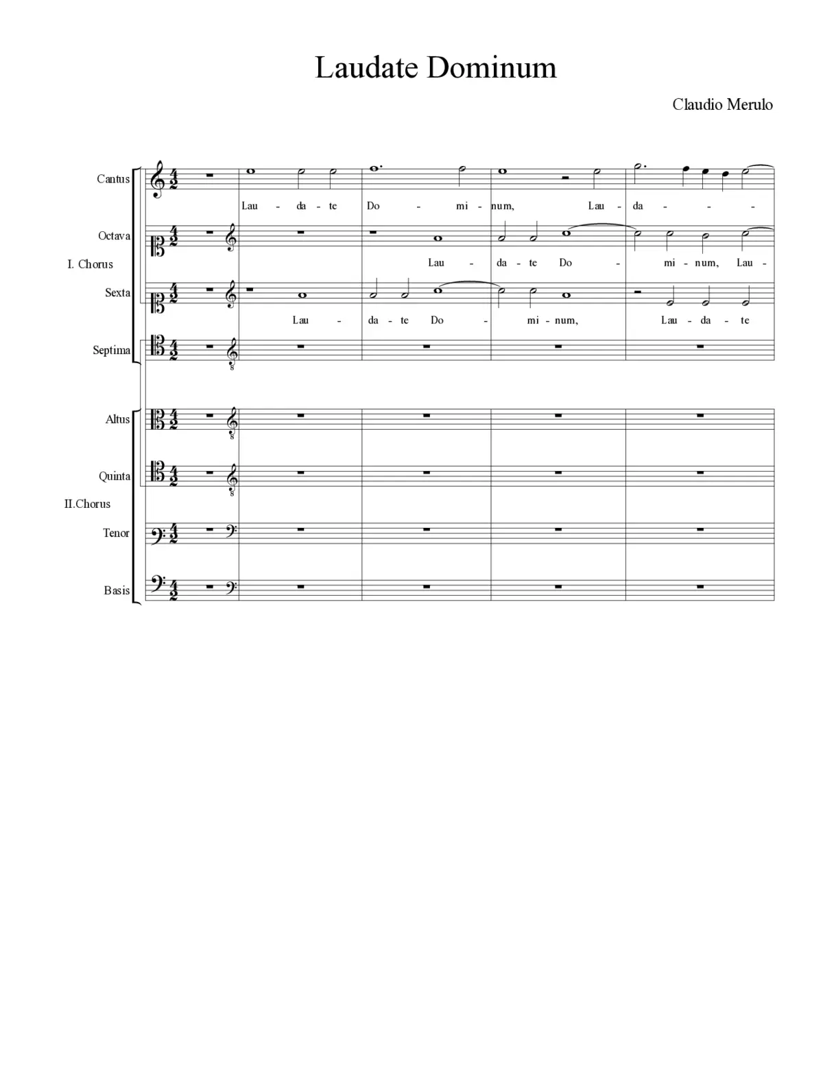 Laudate Dominum - Page 1