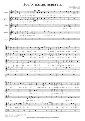 Sovra tenere herbette