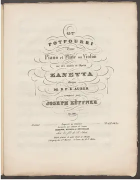 Potpourri for Flute or Violin and Piano No.63