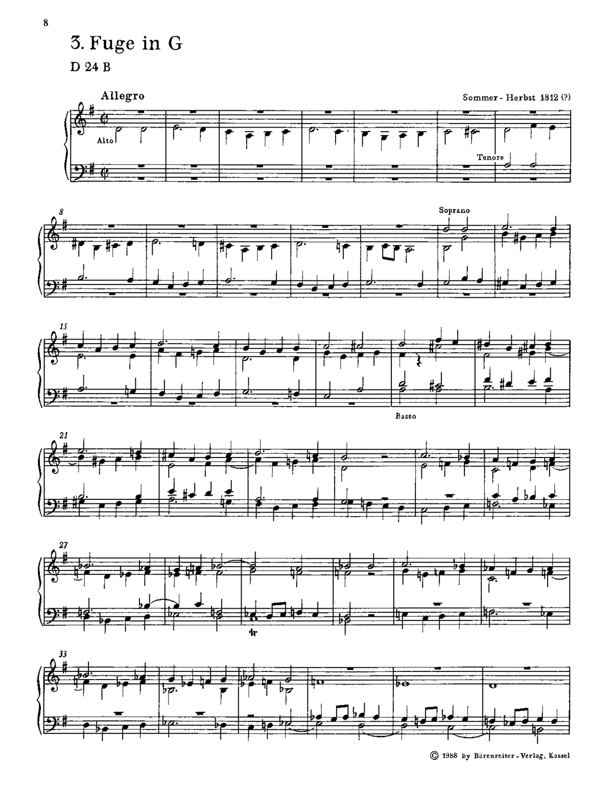 Fugue in G major - Page 1