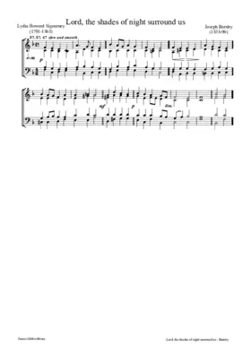 Lord, the shades of night surround us