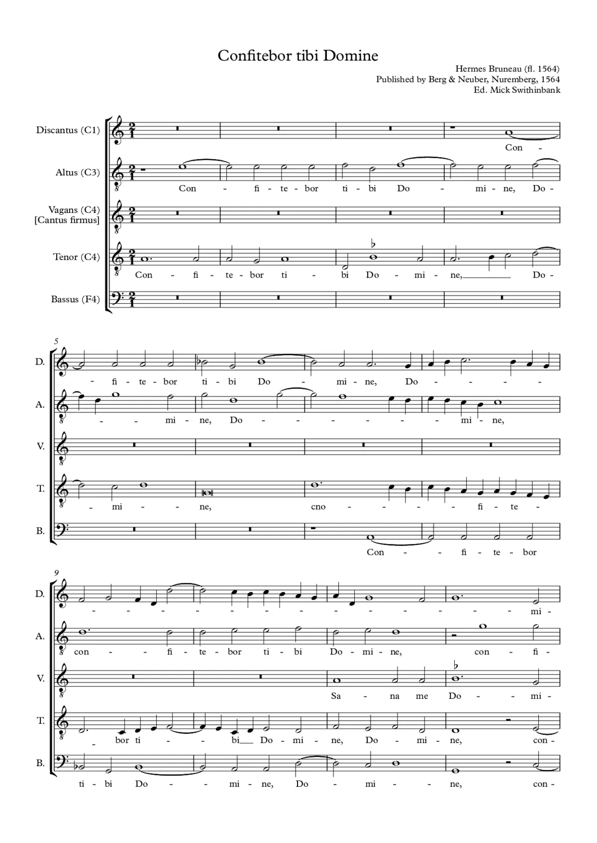 Confitebor tibi Domine - Page 1