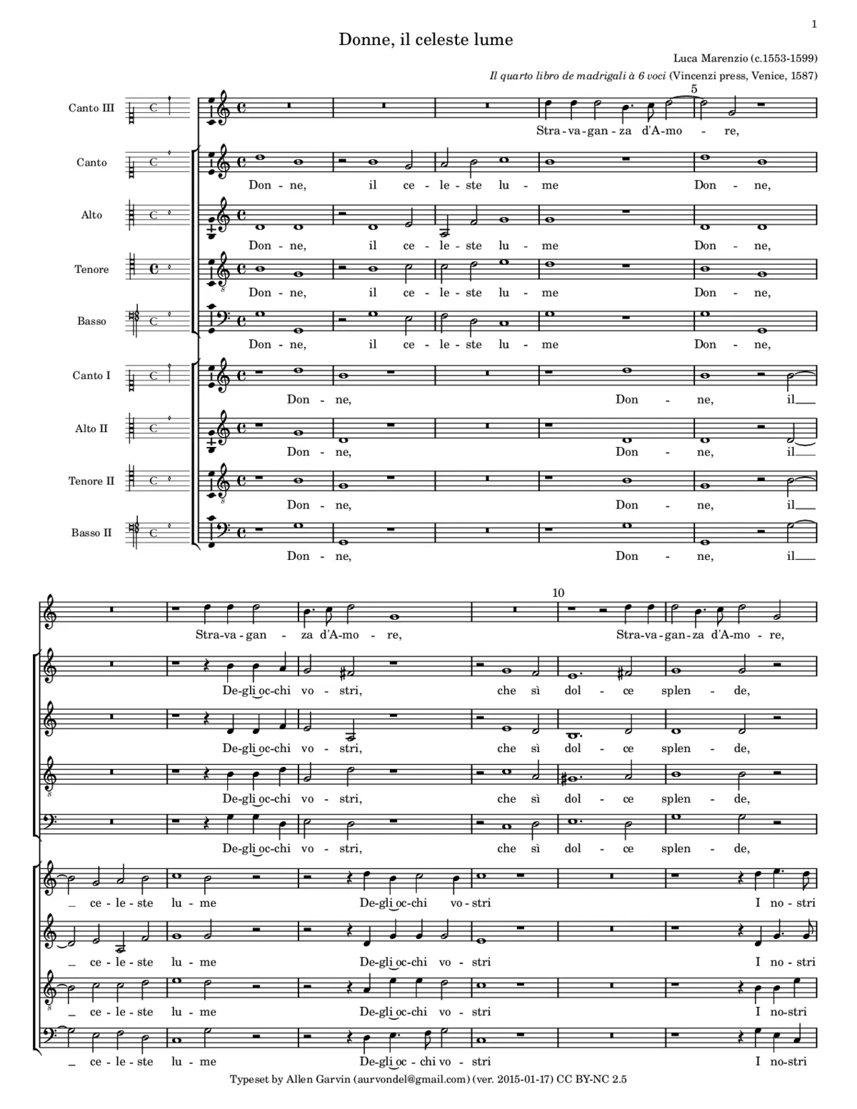 Donne, il celeste lume - Page 1