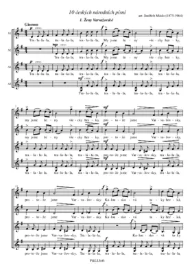 10 českých národních písní pro ženský sbor