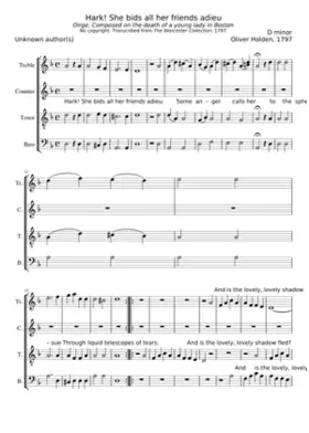 Hark! She bids all her friends adieu