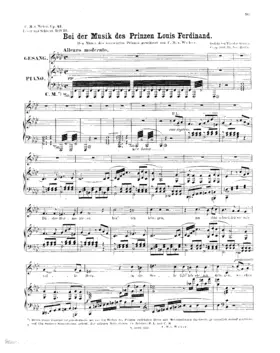 Bei der Musik des Prinzen Louis Ferdinand von Preussen
