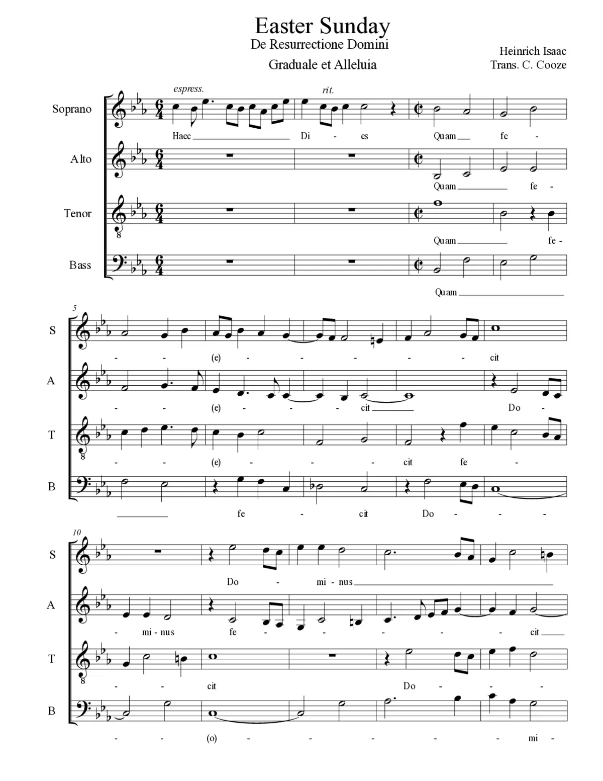 Haec dies & Pascha nostrum - Page 1