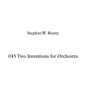 2 Inventions for Orchestra