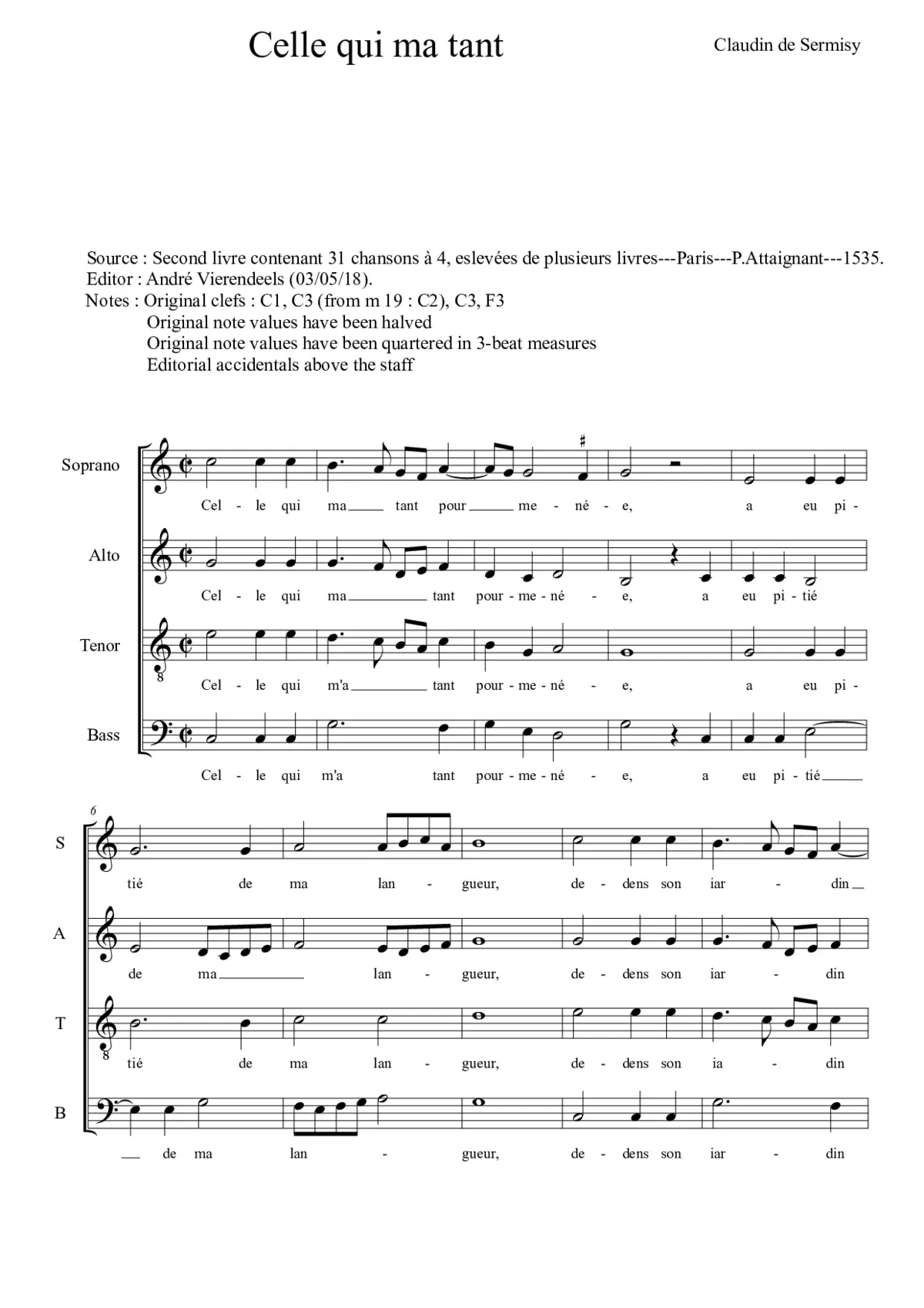Celle qui ma tant - Page 1