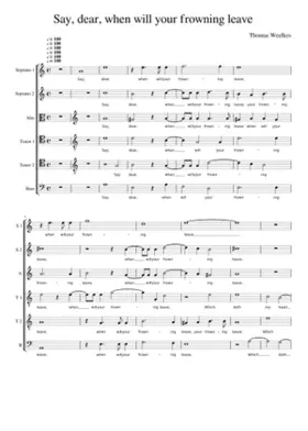 Say dear when will your frowning?