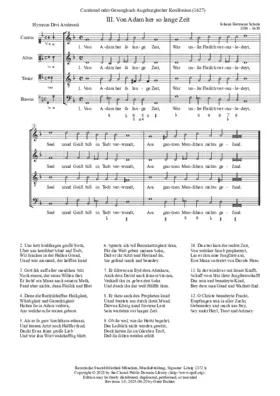 Von Adam her so lange Zeit