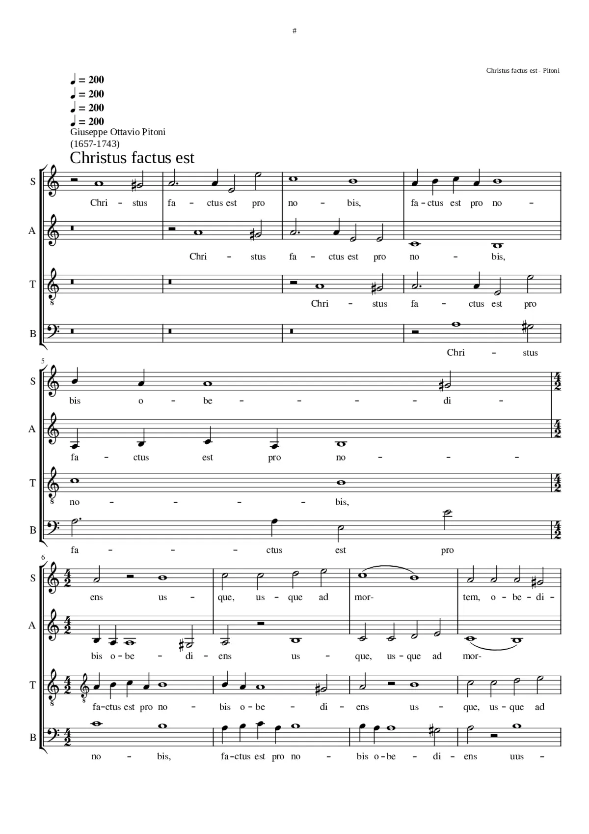 Christus factus est - Page 1