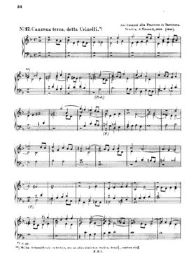 Canzon Terza detta La Crivelli