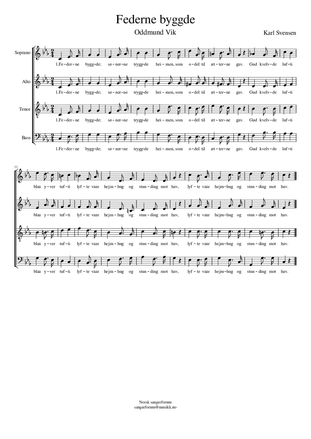 Federne byggde - Page 1