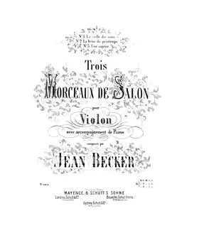 3 Morceaux de salon