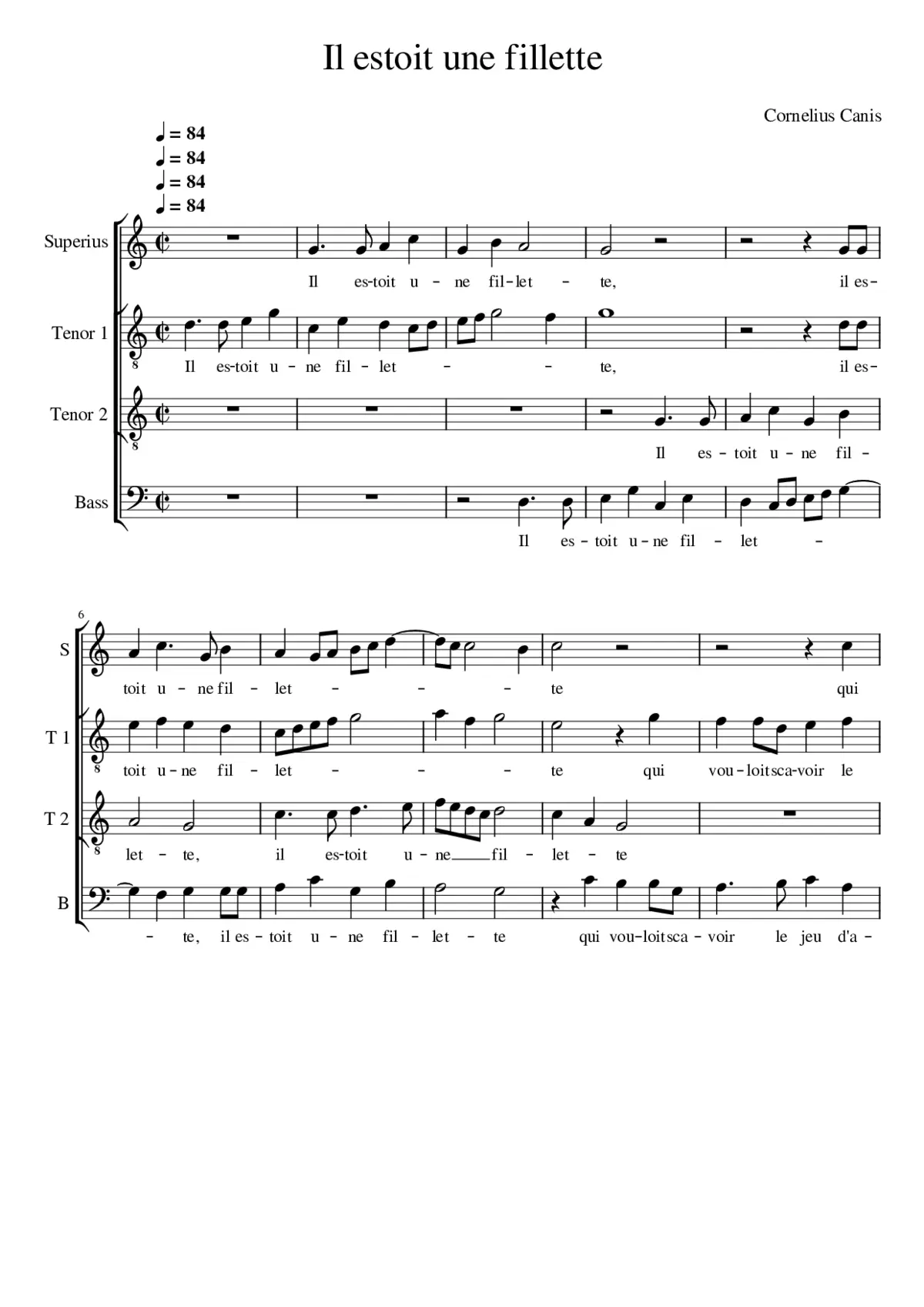 Il estoit une fillette - Page 1