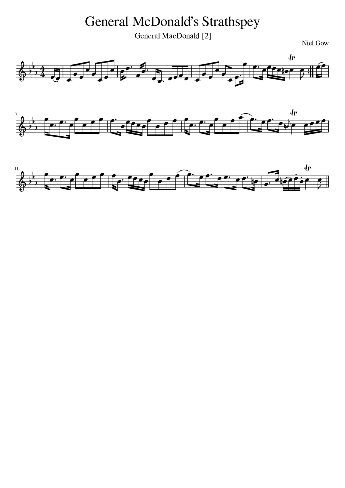 General McDonalds Strathspey - Page 1