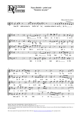 Nunc dimittis Susanne un jour