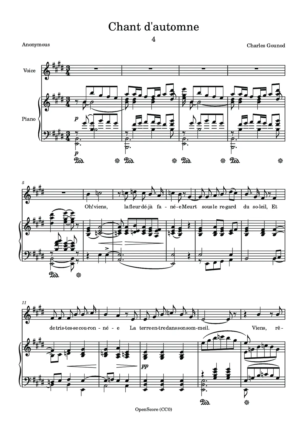 Chant d’automne - Page 1
