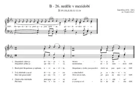 B - 26. neděle v mezidobí