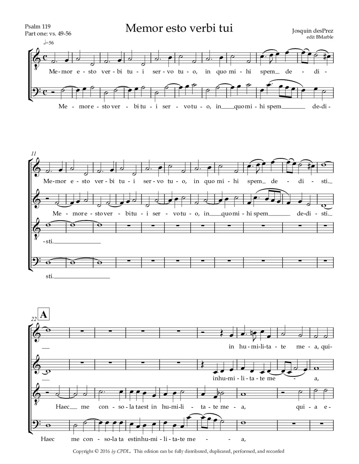 Memor esto verbi tui - Page 1