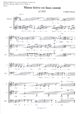 Messe brève en faux canon