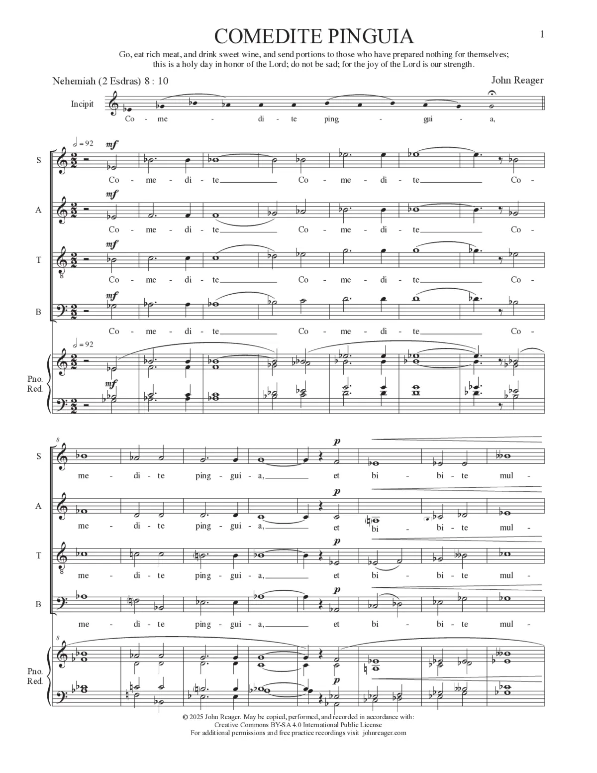 Comedite pinguia - Page 1