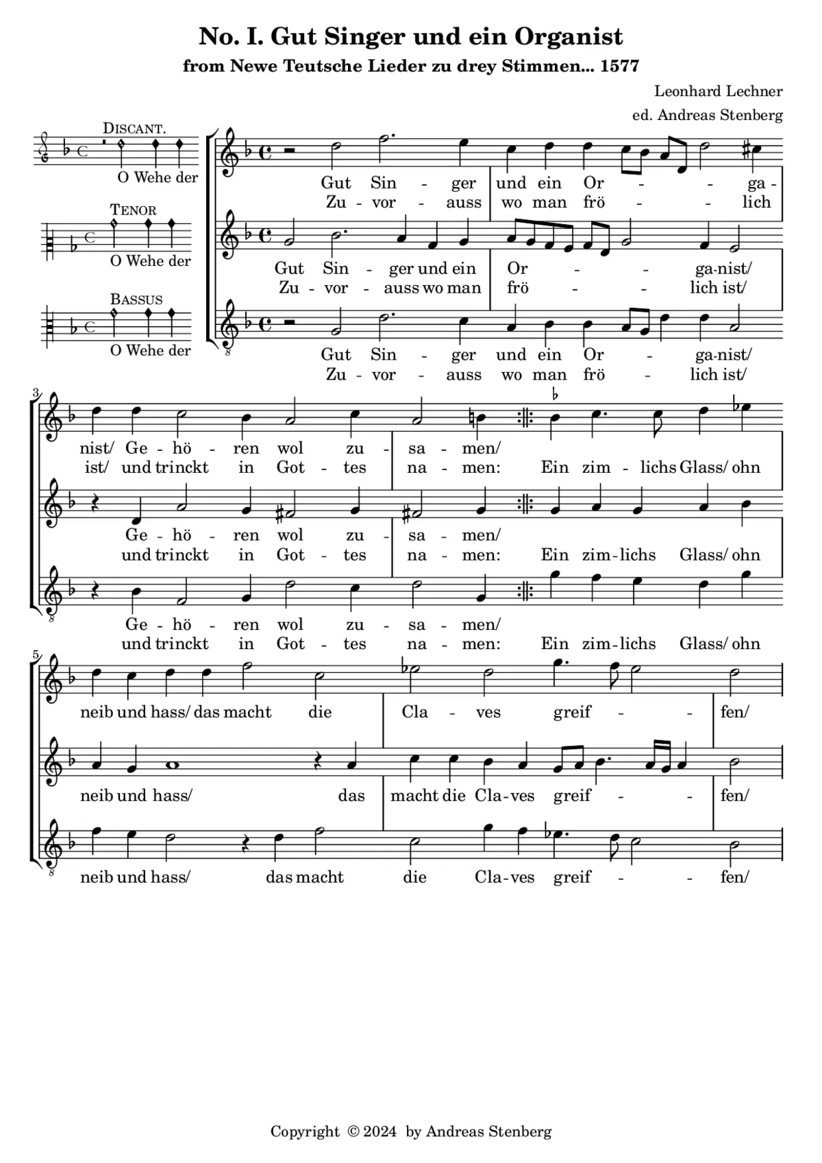 Gut Singer und ein Organist - Page 1
