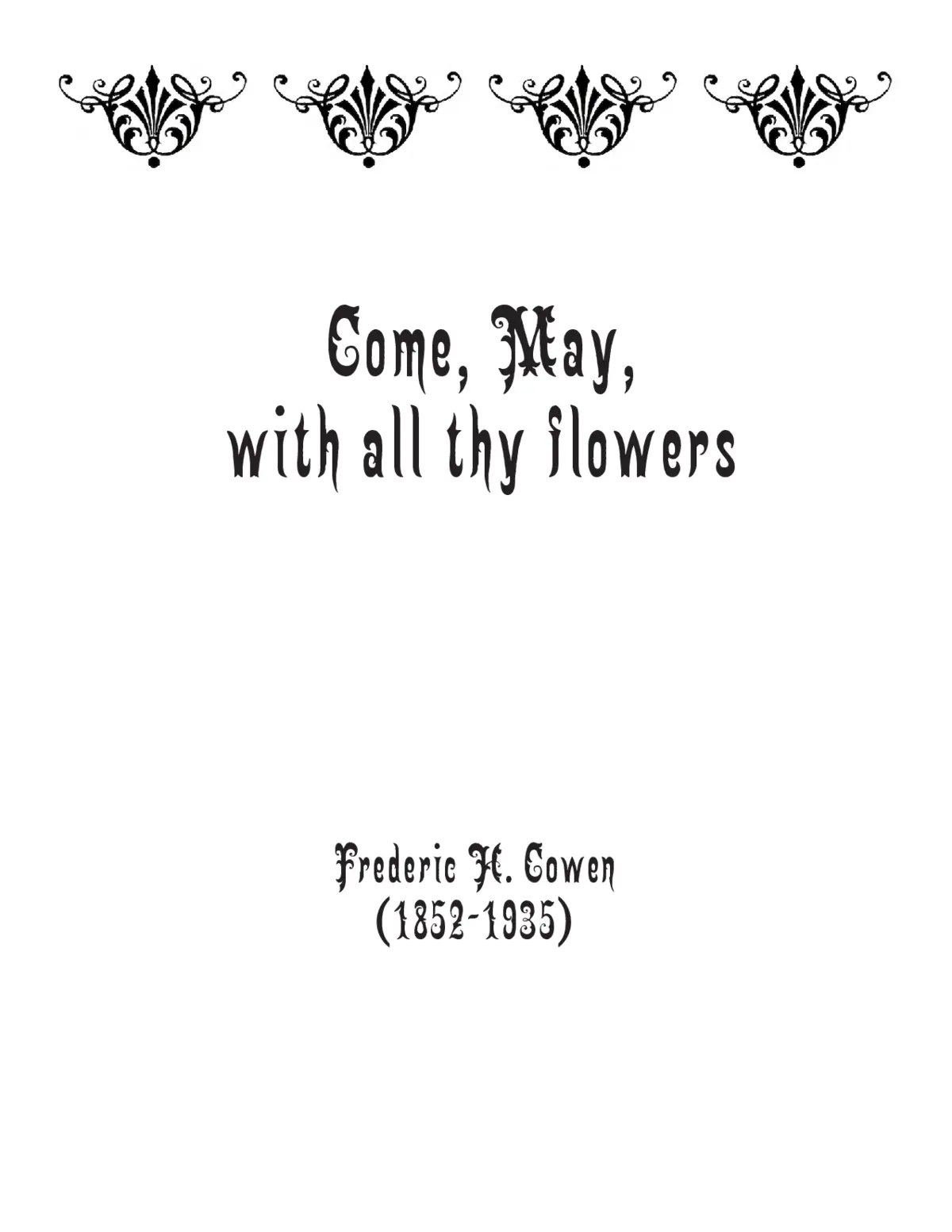 Come, May, with all thy flowers - Page 1