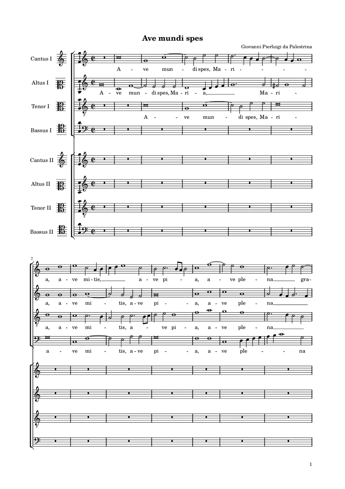 Ave mundi spes - Page 1